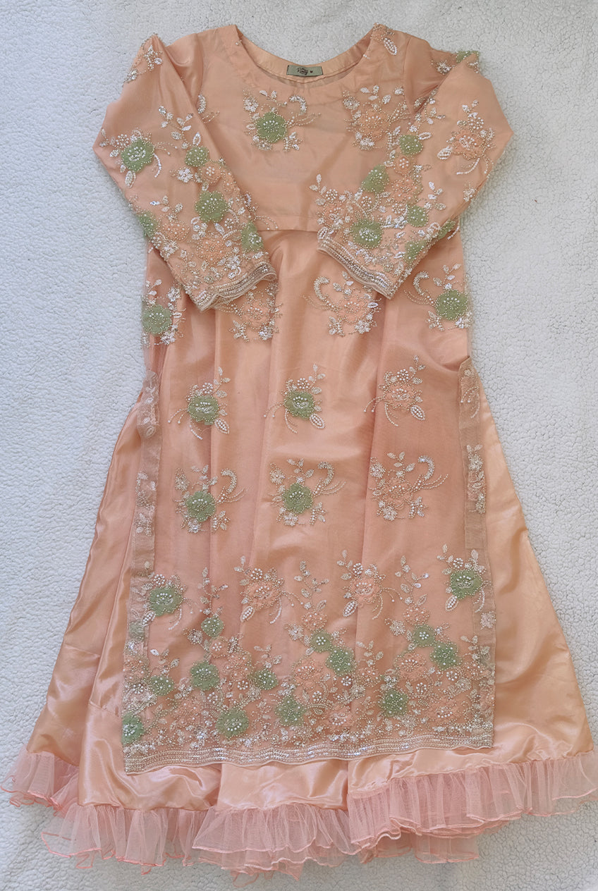 Embellished Peach & Mint Tunic