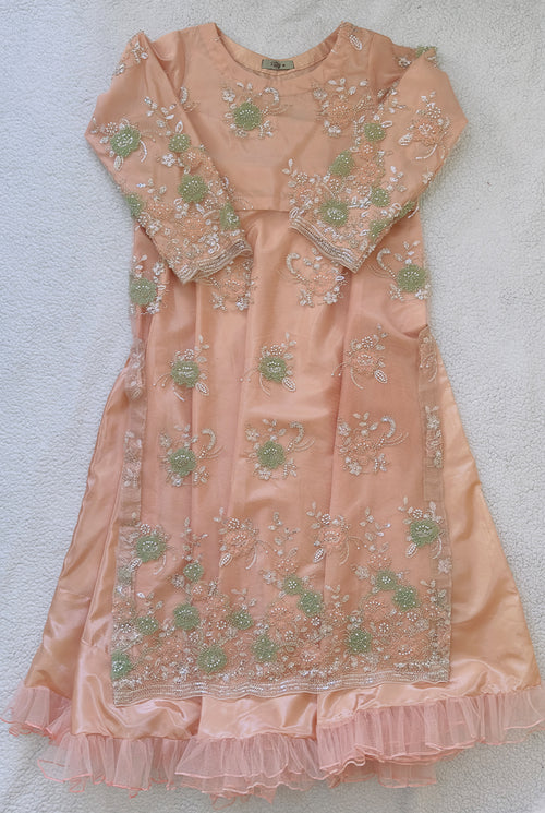 Embellished Peach & Mint Tunic