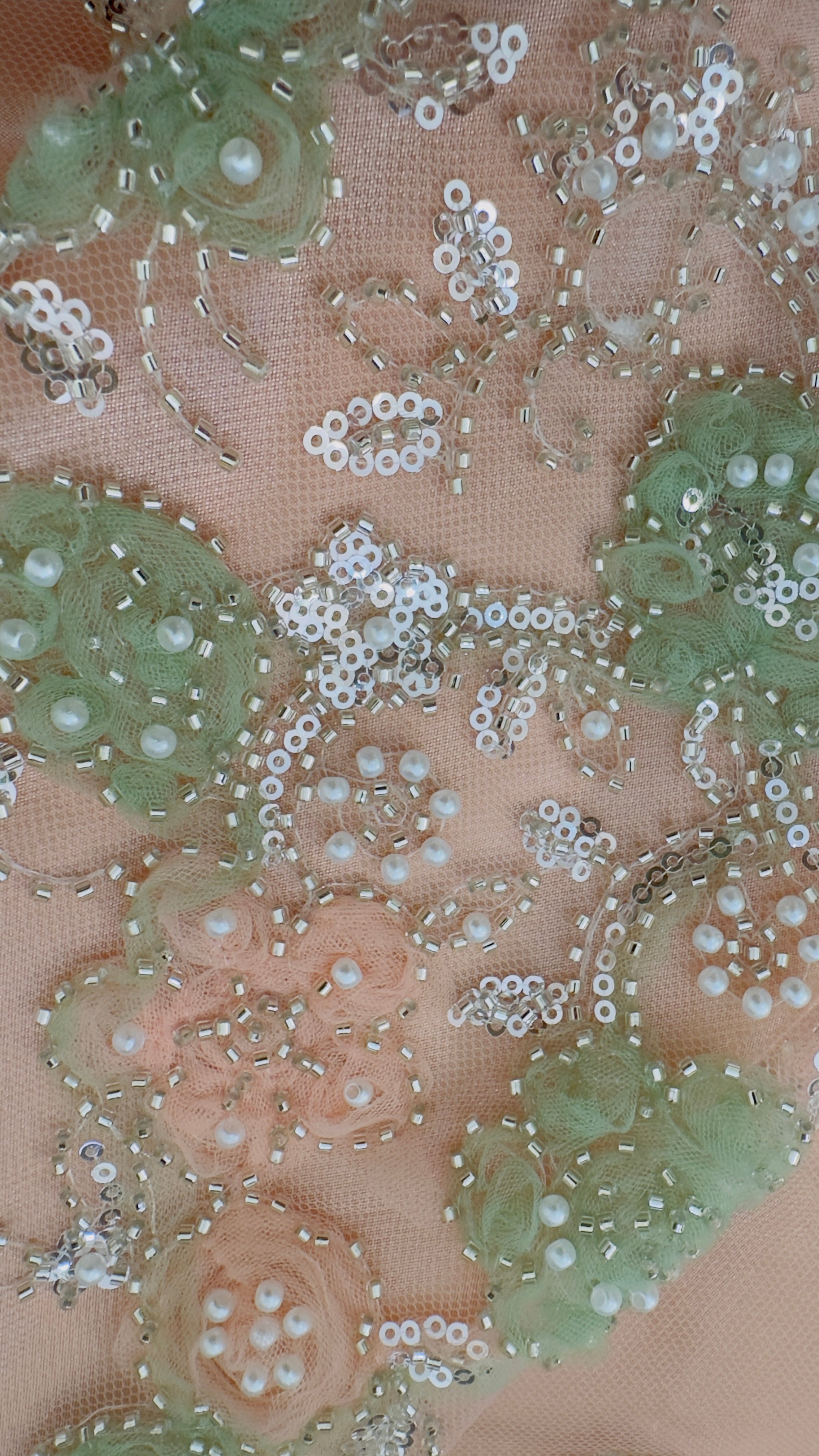 Embellished Peach & Mint Tunic